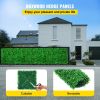 VEVOR Artificial Boxwood Panel UV 48pcs Boxwood Hedge Wall Panels Artificial Grass Backdrop Wall 10X10" 4cm Green Grass Wall Fake Hedge for Decor Priv